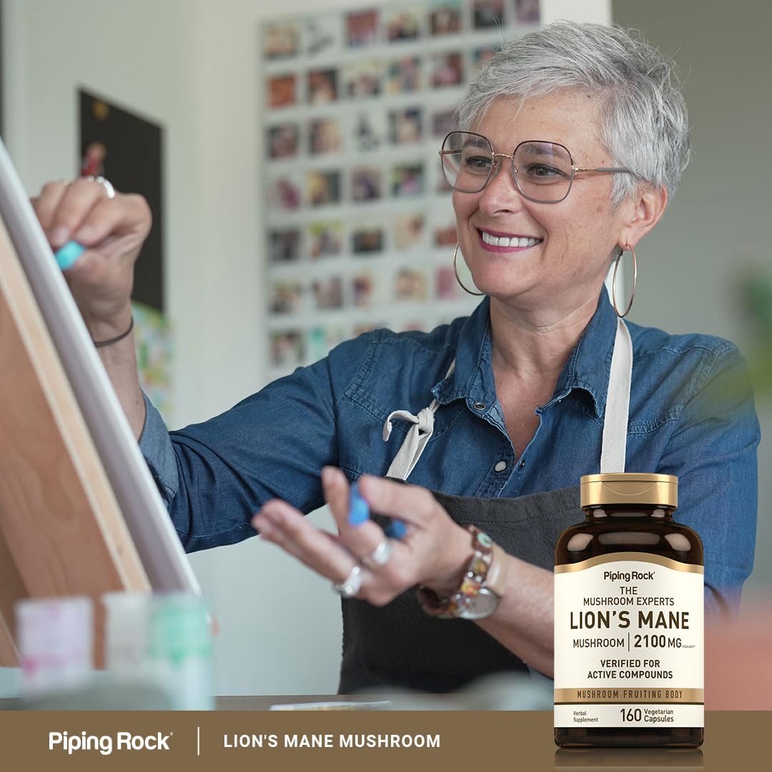 160-count bottle of Lion's Mane capsules