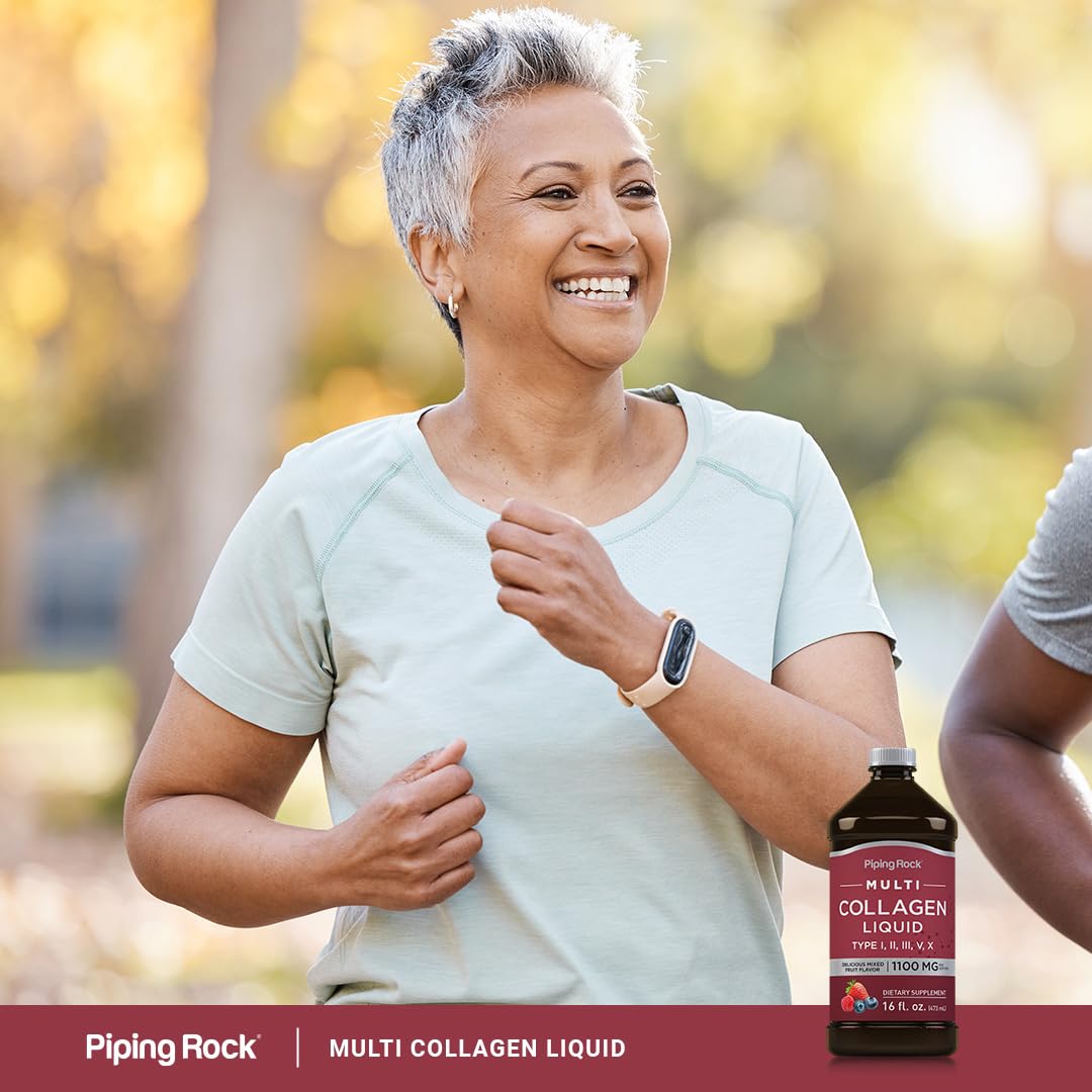 Product shot of Piping Rock Liquid Collagen supplement