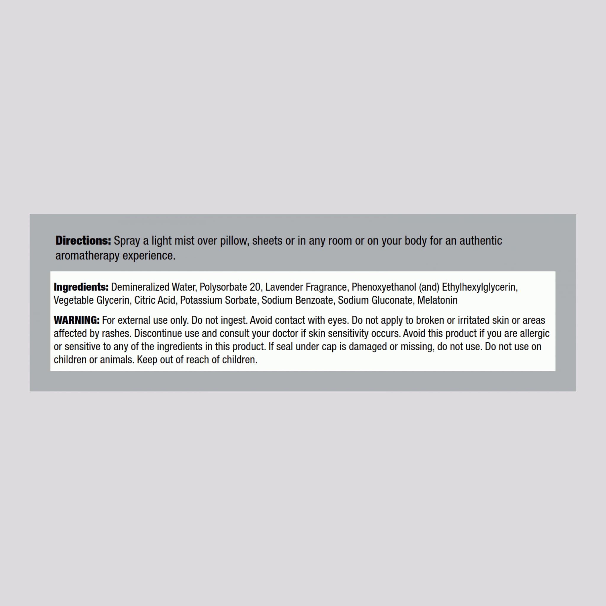 Side view of the bottle showing packaging