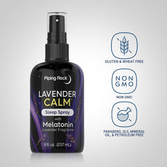 Lavender Calm Sleep Spray used on a pillow