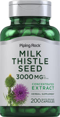 Piping Rock Milk Thistle 3000mg bottle - front view