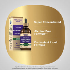 Piping Rock Motherwort tincture measuring drops demonstrates precise dosing.