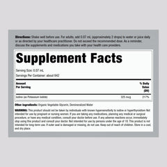 Piping Rock Nascent Iodine Drops Organic bottle with dropper