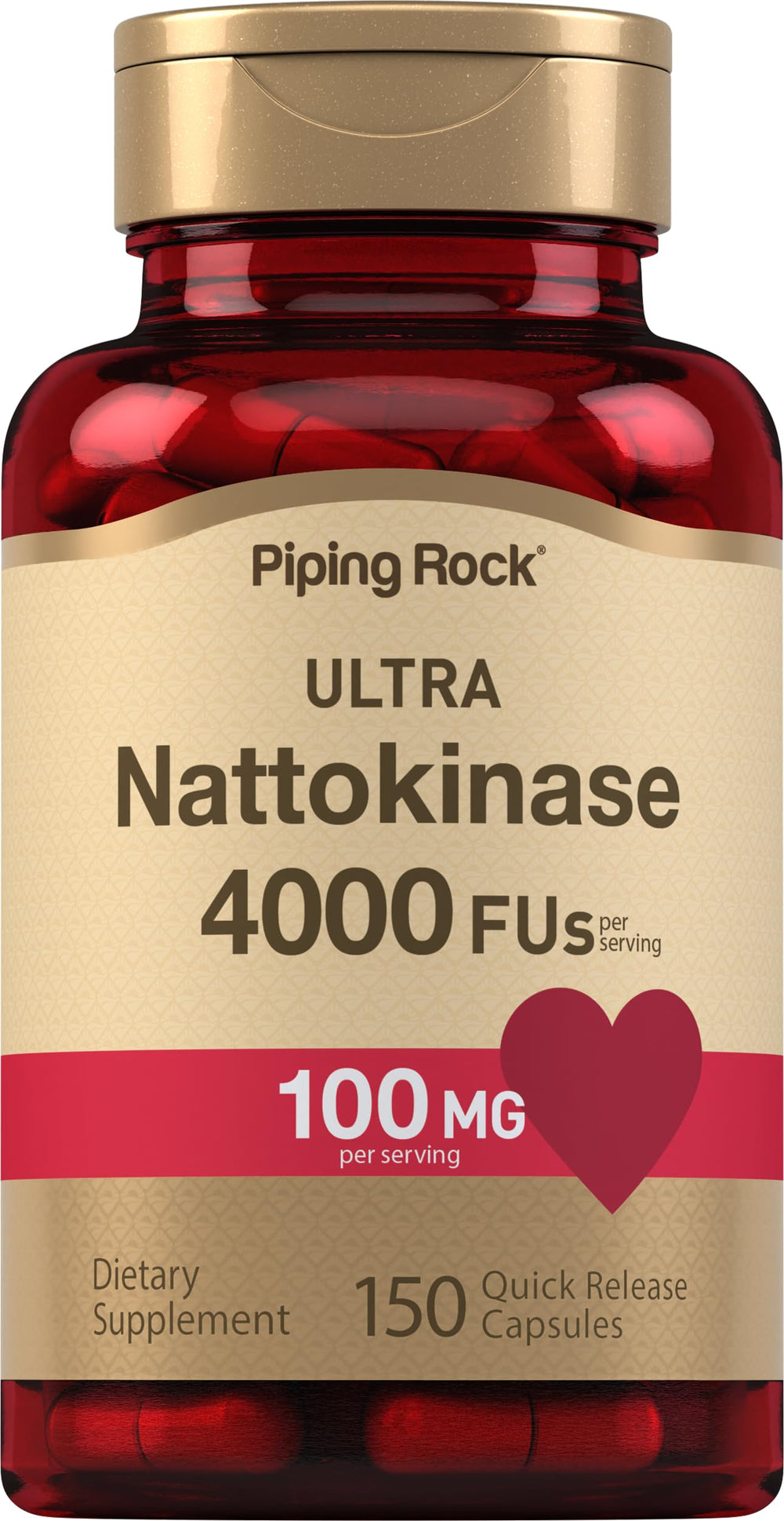 Hero image of Piping Rock Nattokinase 4000 FU 100 mg 150 capsules