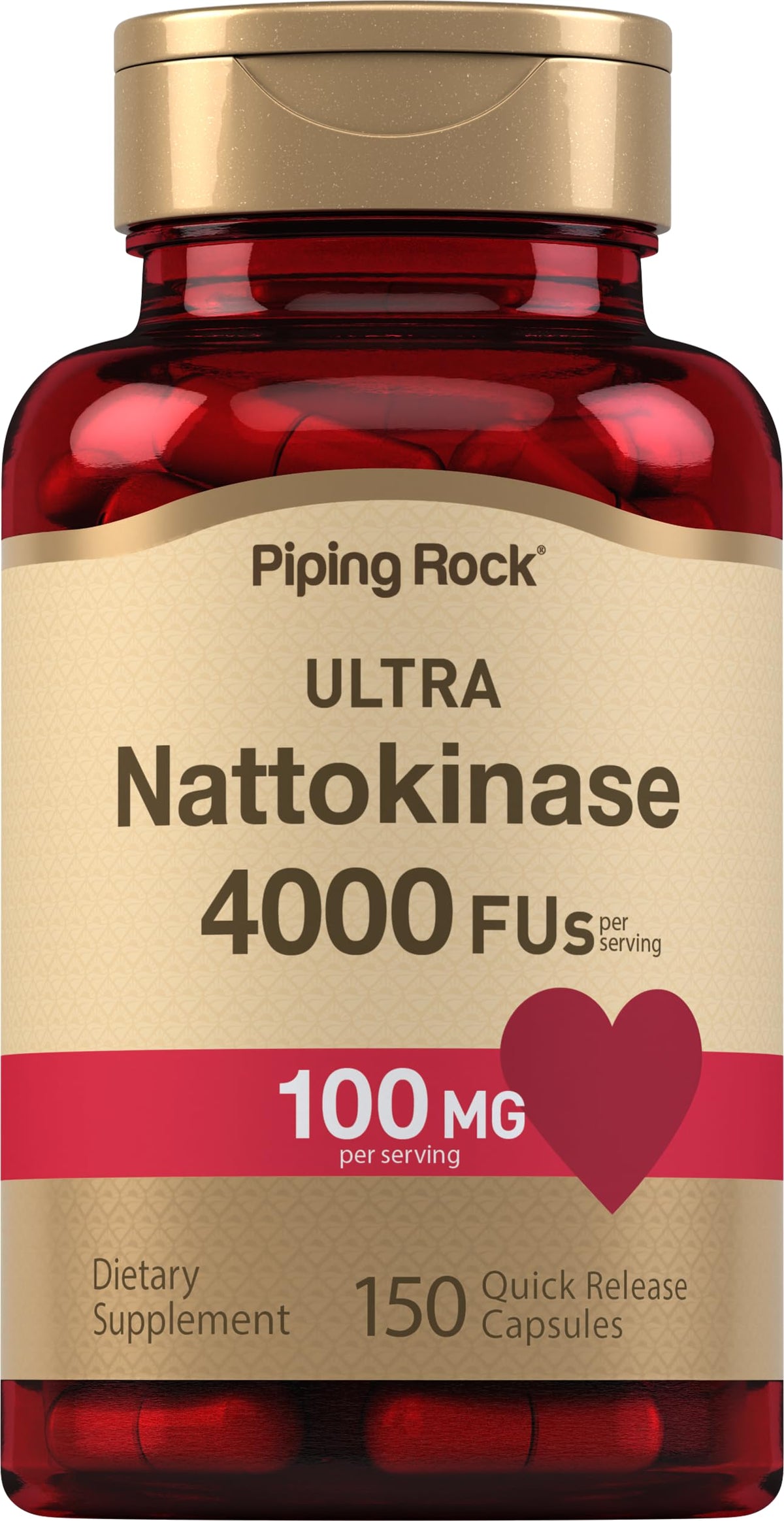 Hero image of Piping Rock Nattokinase 4000 FU 100 mg 150 capsules