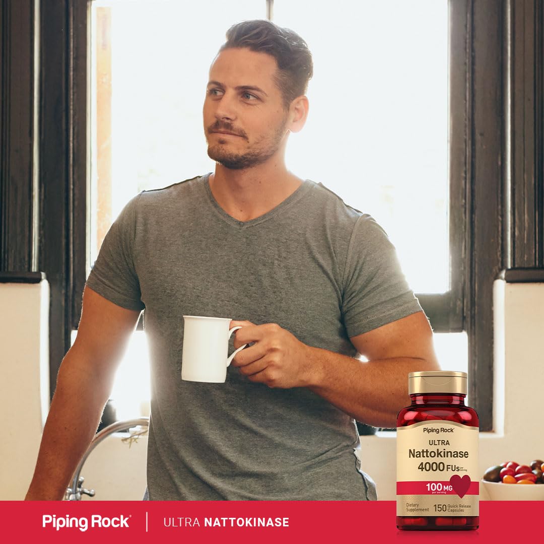 Capsule close-up showing nattokinase capsules