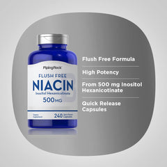 Ingredient and supplement facts for Niacin 500mg