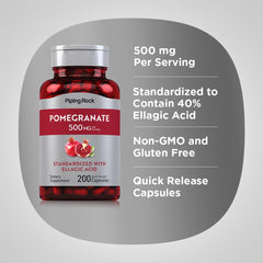 Piping Rock non-GMO gluten-free icon on box signals dietary-friendly supplement.