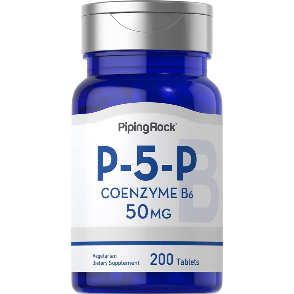 Piping Rock P5P Vitamin B6 50 mg bottle label