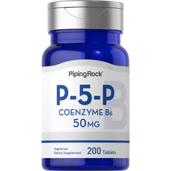 Piping Rock P5P Vitamin B6 50 mg bottle label