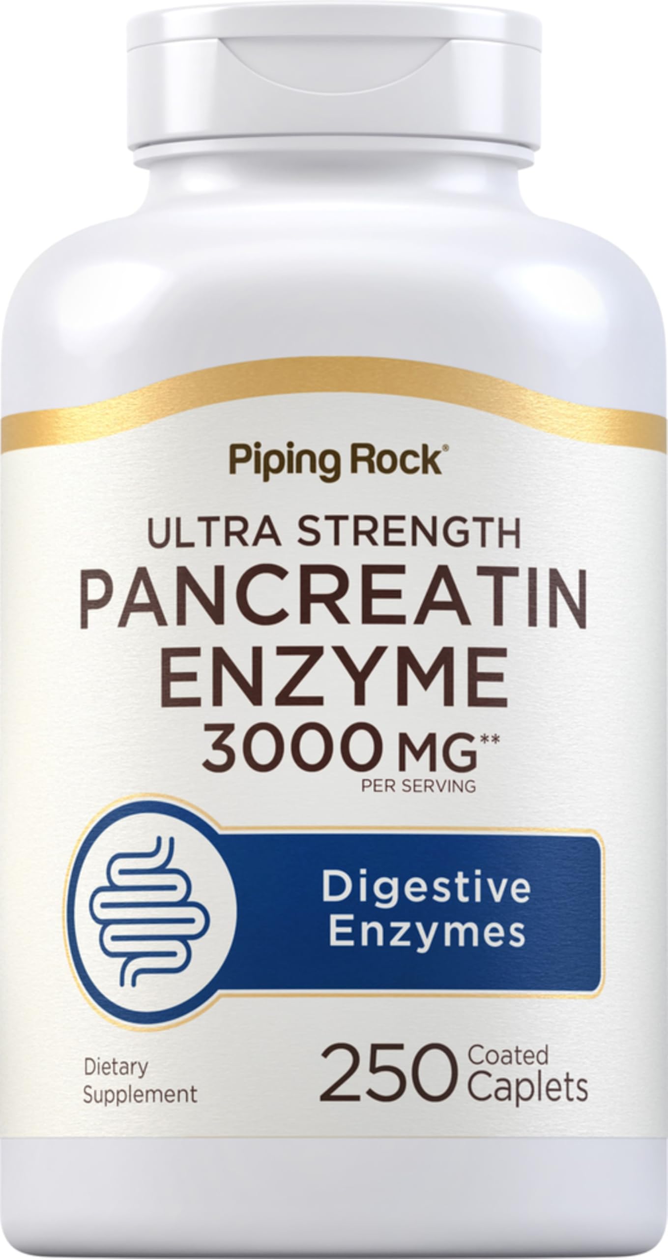 Piping Rock Pancreatin Digestive Enzymes bottle - front view