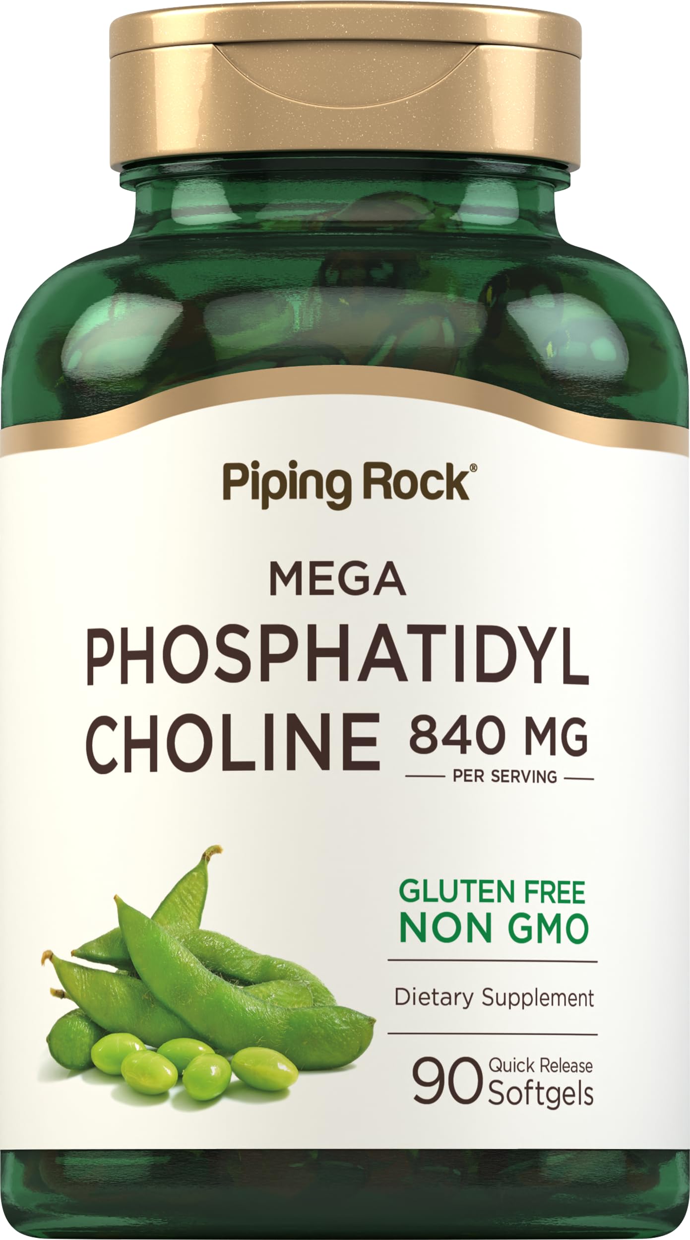 Piping Rock Phosphatidyl Choline 840mg bottle - 90 softgels