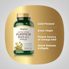 Extra virgin pumpkin seed oil softgels