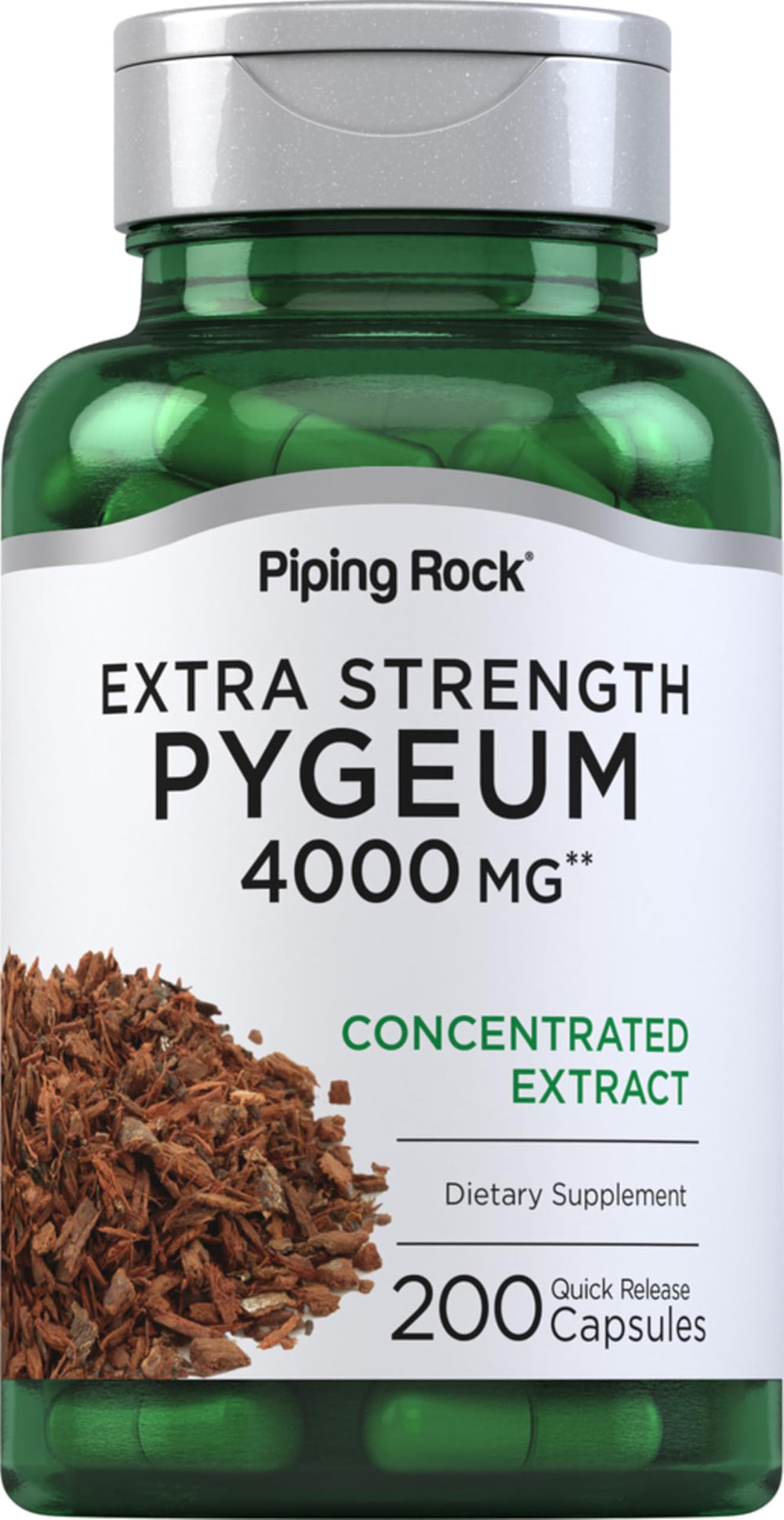 Piping Rock Pygeum 4000 mg bottle front view