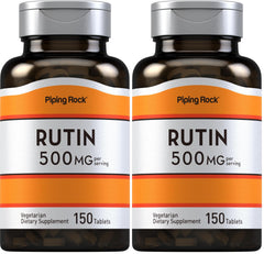 Piping Rock Rutin 500mg bottle with 150 tablets - pack of 2