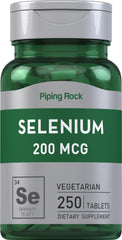 Piping Rock Selenium 200mcg bottle with 250 tablets