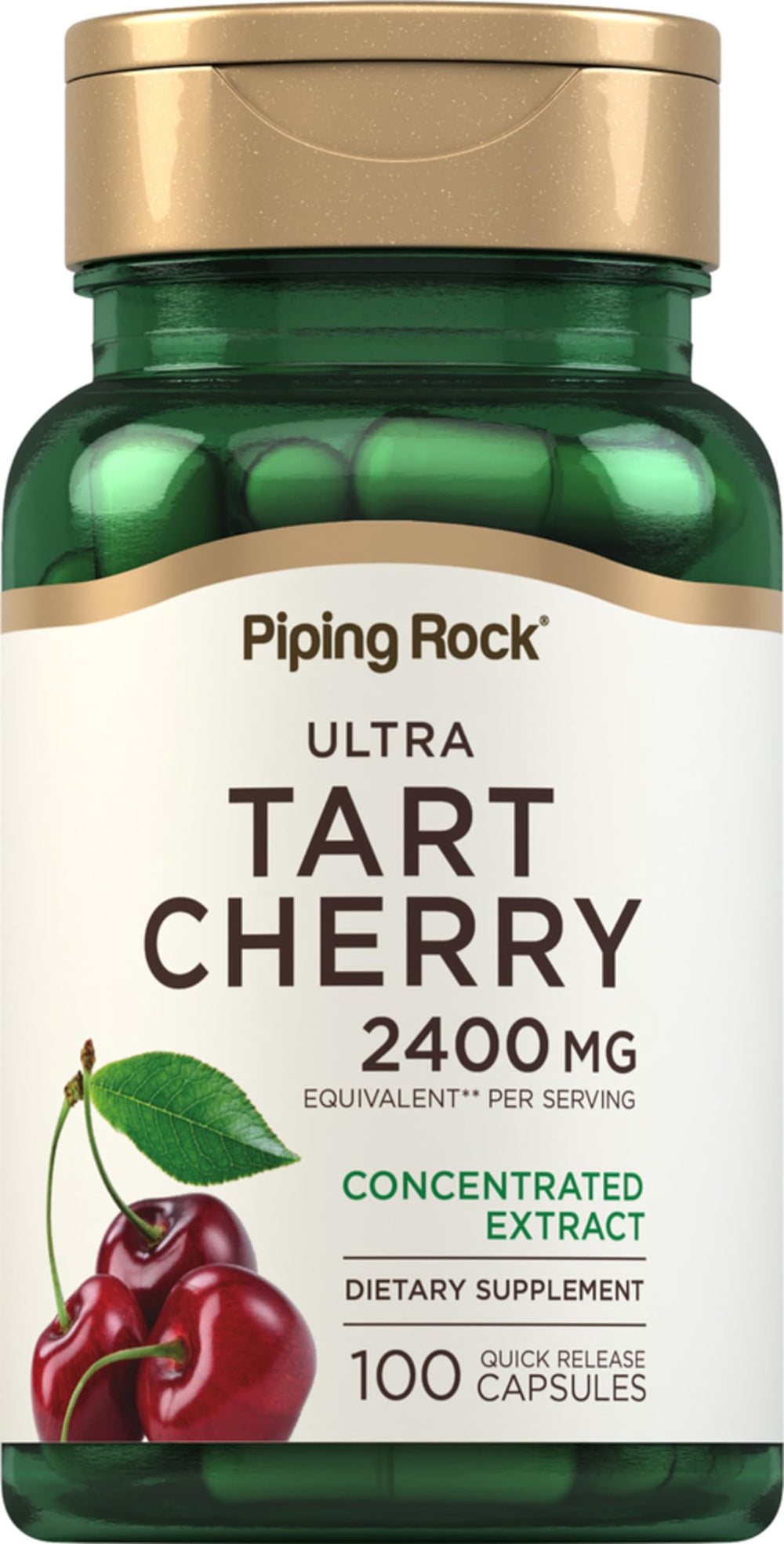 Piping Rock Tart Cherry Capsules bottle – front view