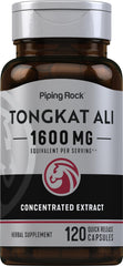 Piping Rock Tongkat Ali 1600mg bottle front view