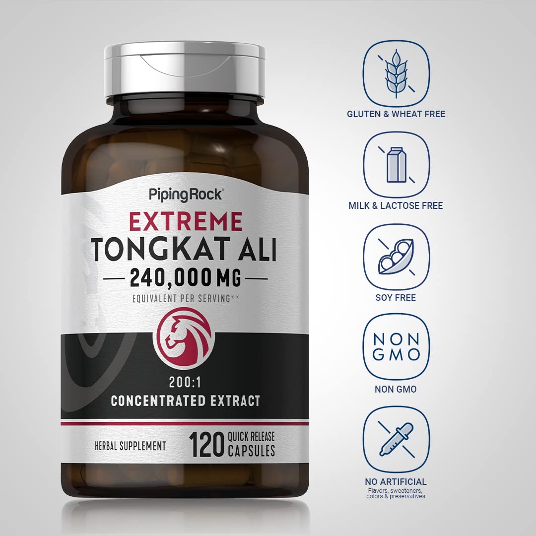 Tongkat Ali non-GMO gluten free label