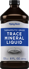Piping Rock Trace Mineral Liquid bottle label close-up