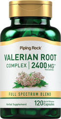 Bottle of Piping Rock Valerian Root Capsules, 120 count