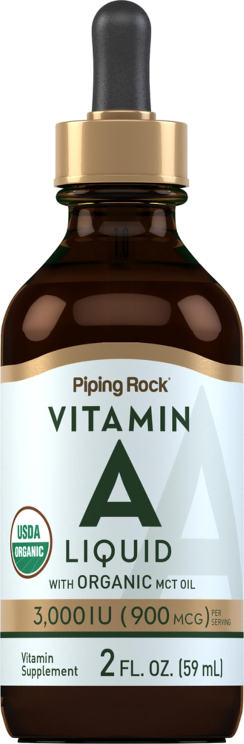 Piping Rock Vitamin A Liquid bottle – front view