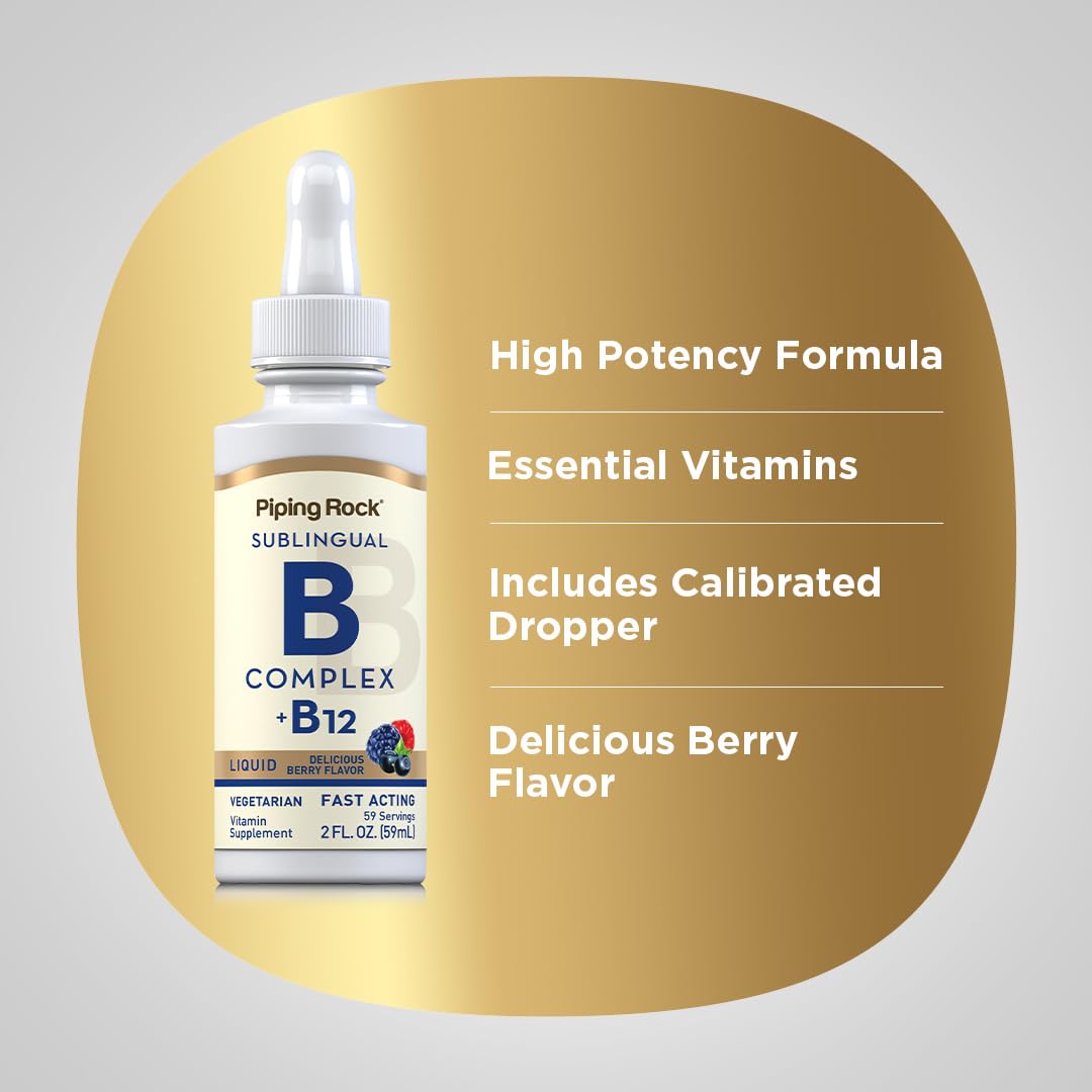 Label showing Vegetarian, Non-GMO, Gluten Free on Vitamin B Complex bottle