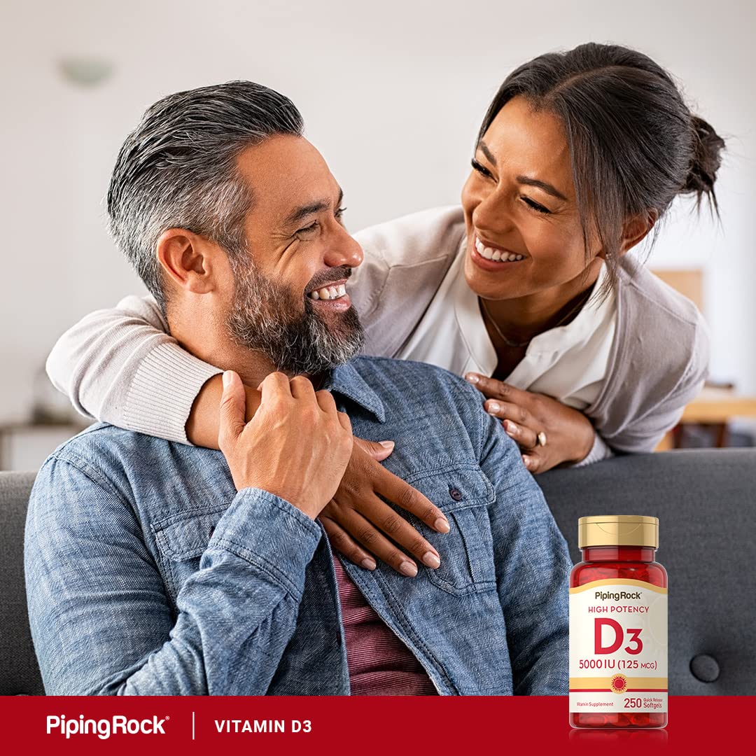 Piping Rock Vitamin D3 icon indicating non-GMO and gluten-free lifestyle compatibility.