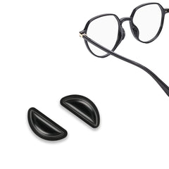PIPJOY 12 black airbag cushioned eyeglass nose pads close-up