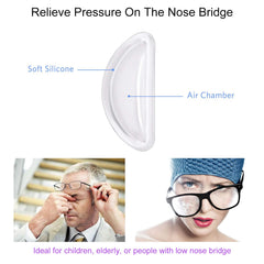 Ergonomic D-shape design of PIPJOY silicone nose pad.