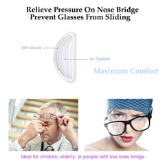 Adhesive-backed silicone nose pads