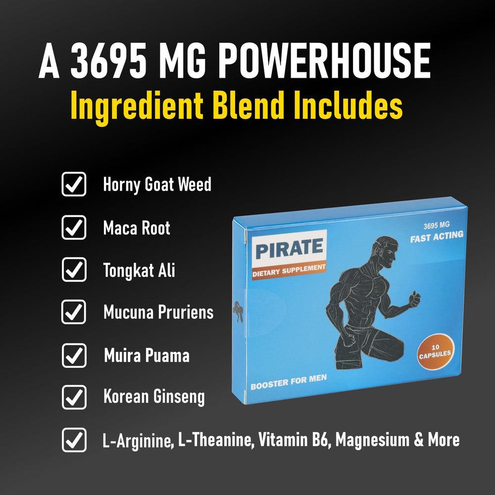 Mucuna pruriens (velvet bean) in Pirate formula