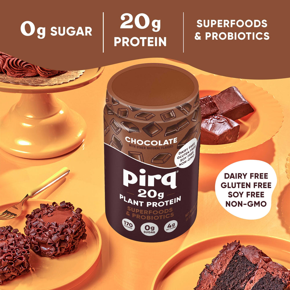 Pirq 25 superfoods greens and fruits blend on label