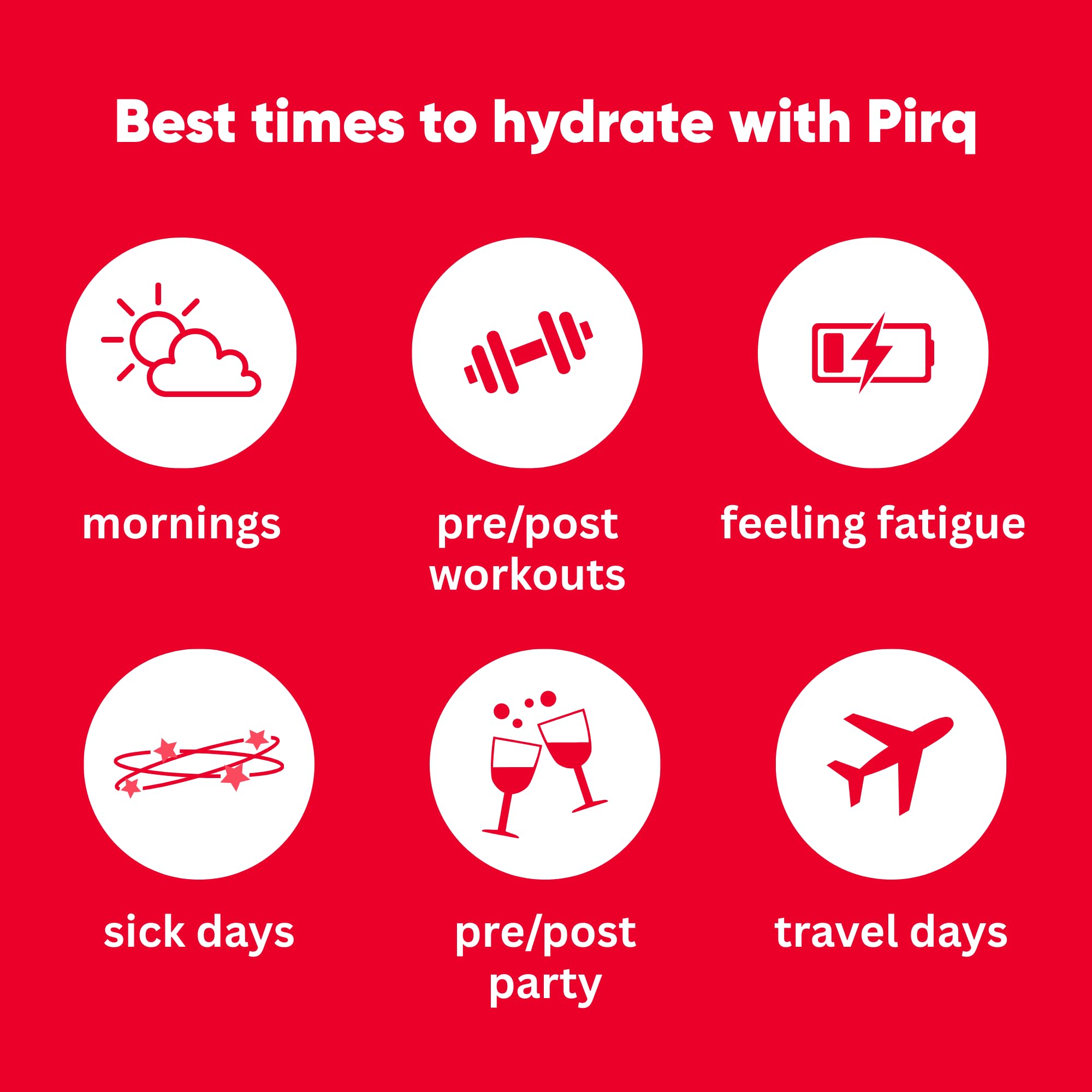 Pirq Hydration Fruit Punch glass-serve showcases zero sugar, keto-friendly electrolyte refreshment.