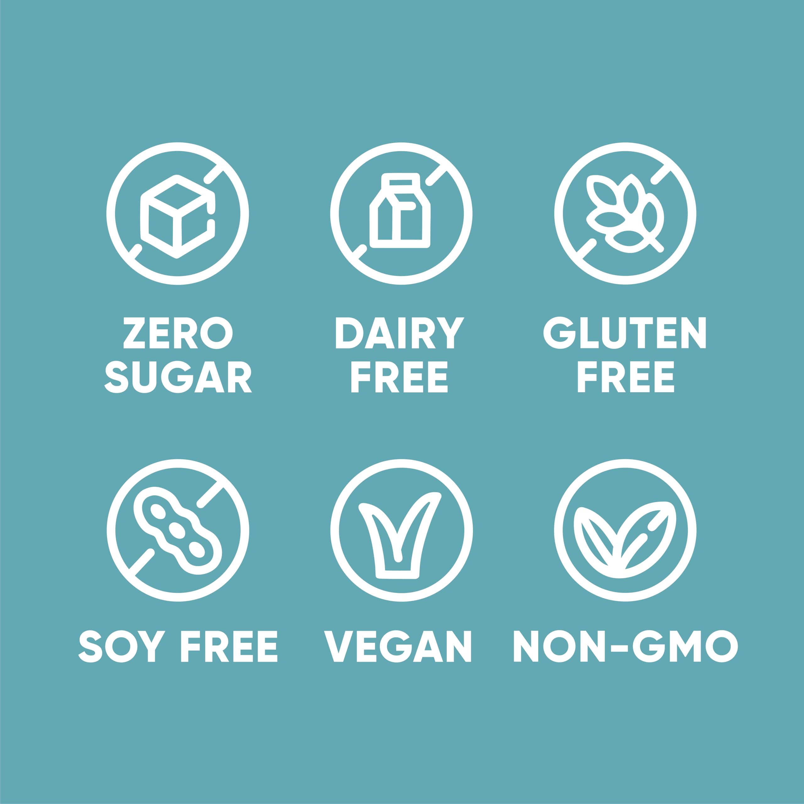 Pirq plant-protein blend highlights pea, brown rice, and chia ingredients.