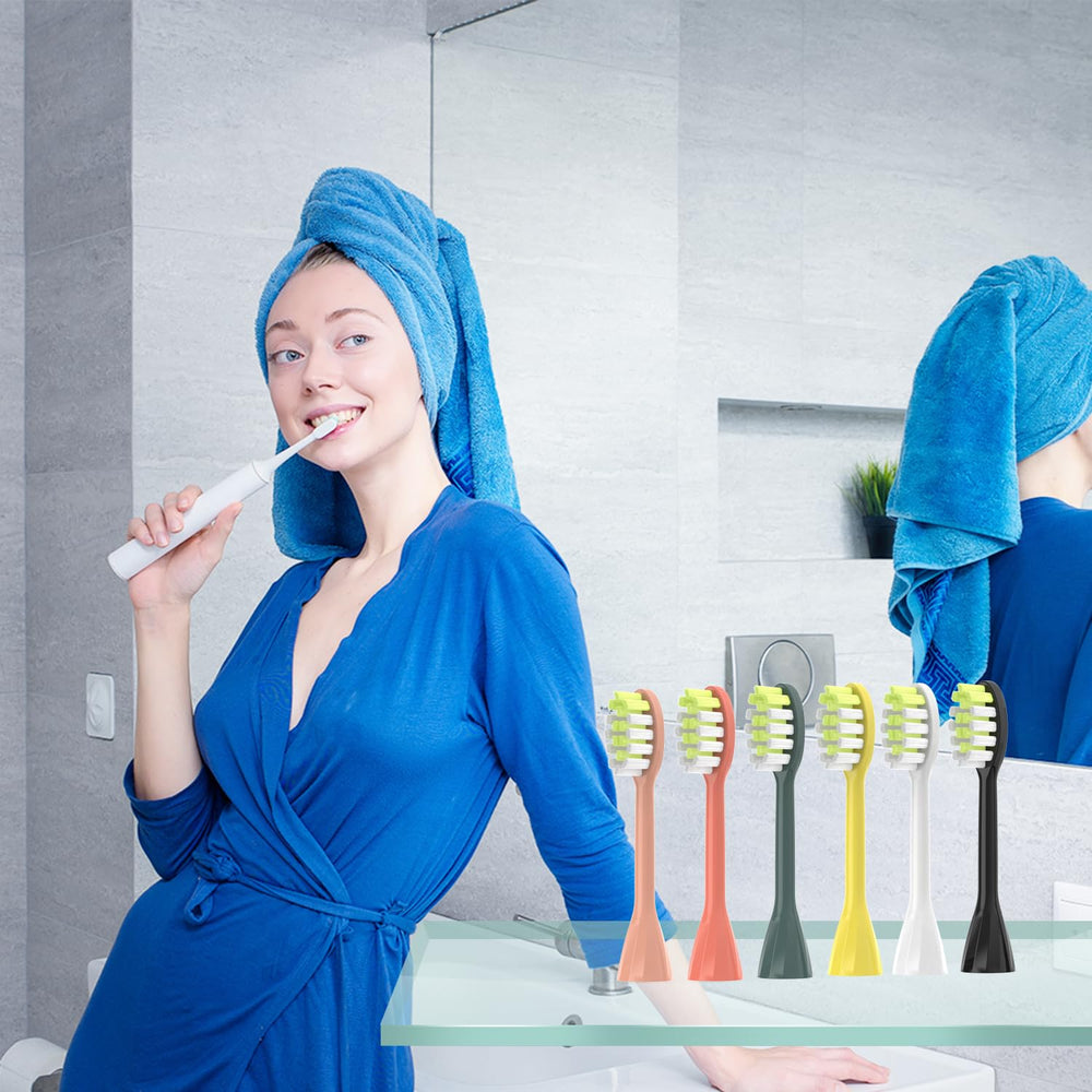 Contoured top bristles for deep cleaning on One Series heads