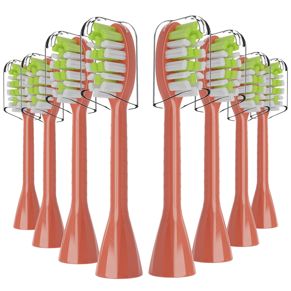 Pisonicleara One Series replacement toothbrush heads 8-pack compatible with Philips Sonicare BH1022 HY1100 HY1102
