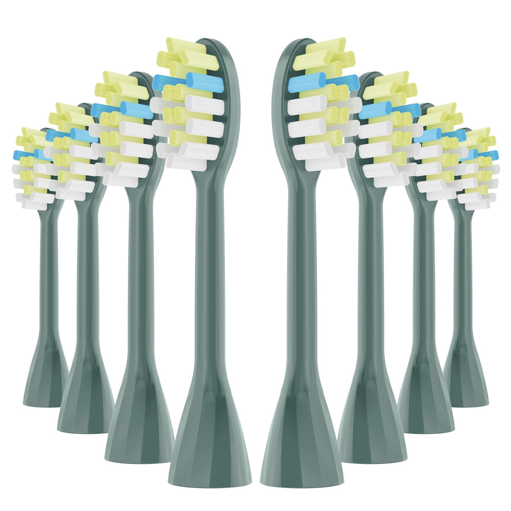 Pisonicleara One Series replacement toothbrush heads 8-pack
