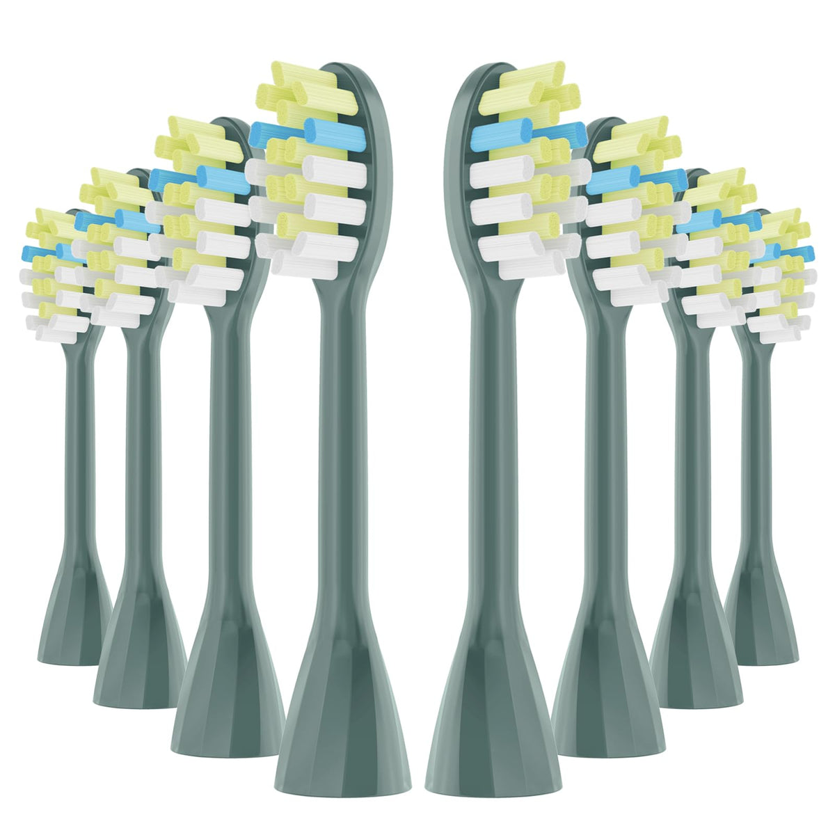 Pisonicleara One Series replacement toothbrush heads 8-pack