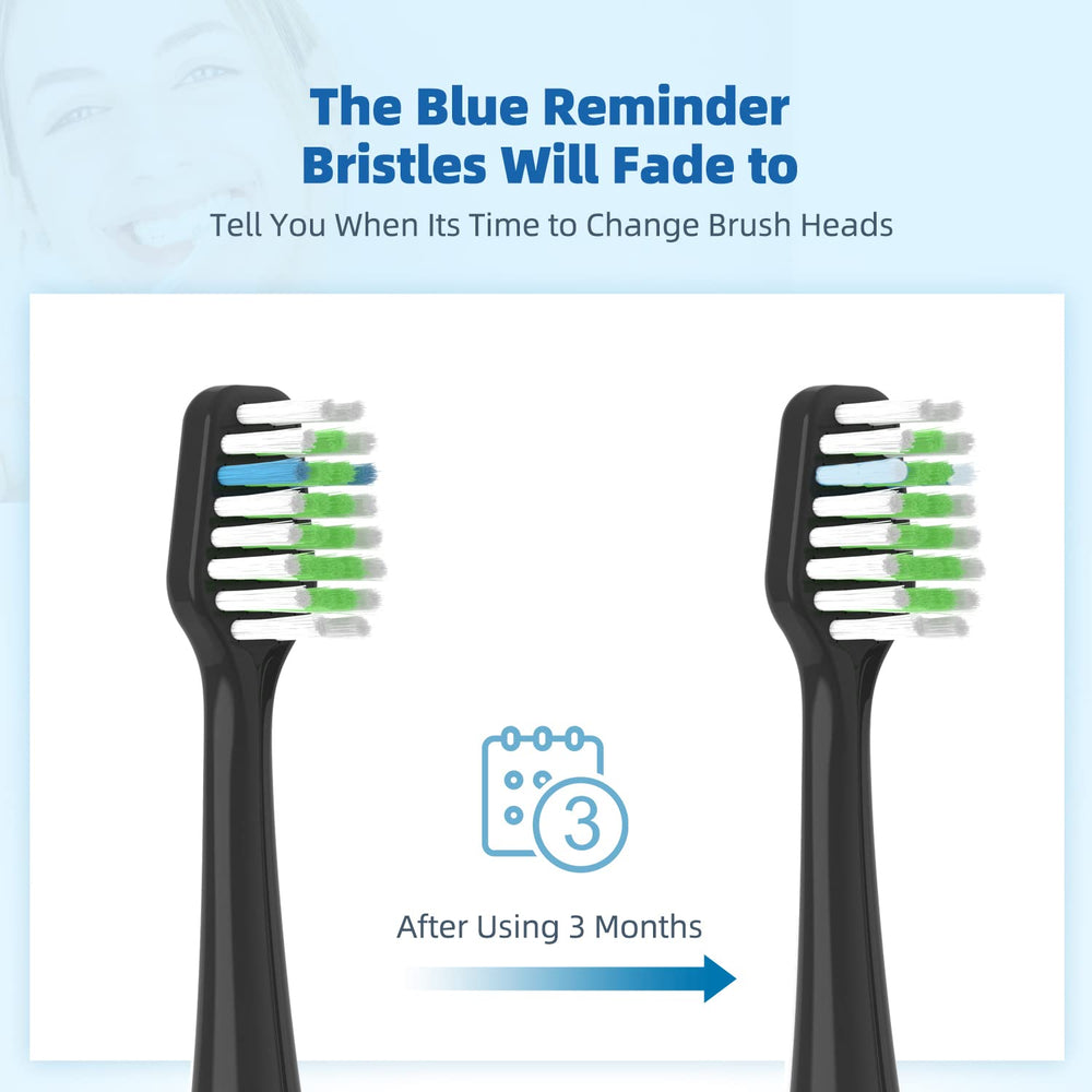 Pisonicleara replacement toothbrush heads 8-pack