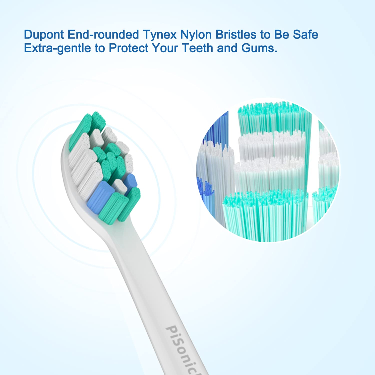 10-pack set of Pisonicleara toothbrush heads for Sonicare