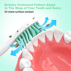 Blue reminder bristles fade to indicate replacement time