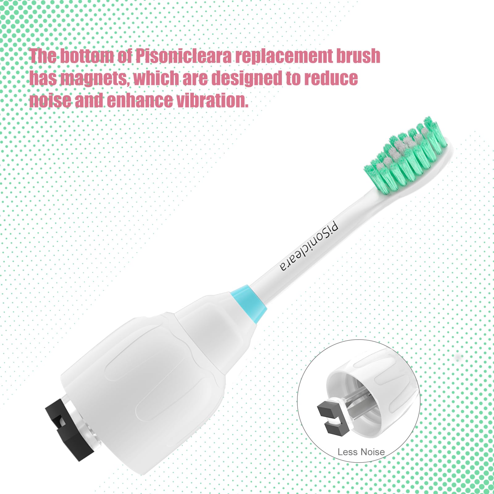 Medium-soft DuPont Tynex nylon bristles for effective cleaning