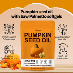 2-in-1 formula of pumpkin seed oil and saw palmetto