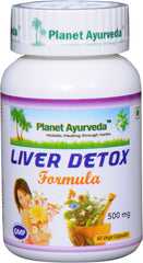 Liver Detox Formula capsules bottle and packaging close-up
