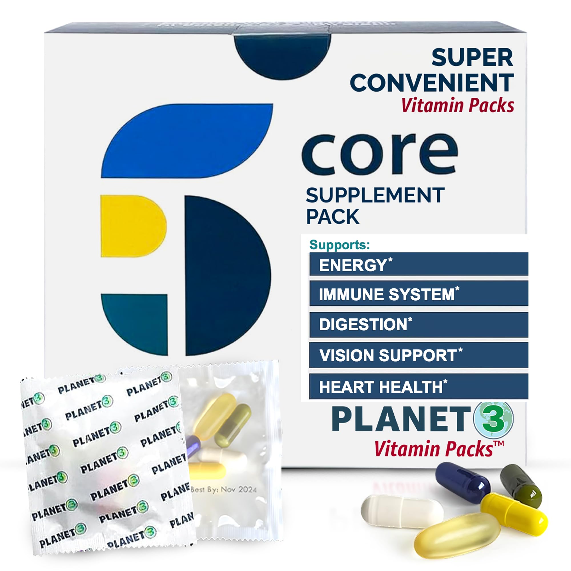 Planet 3 daily vitamin packs hero image for men and women
