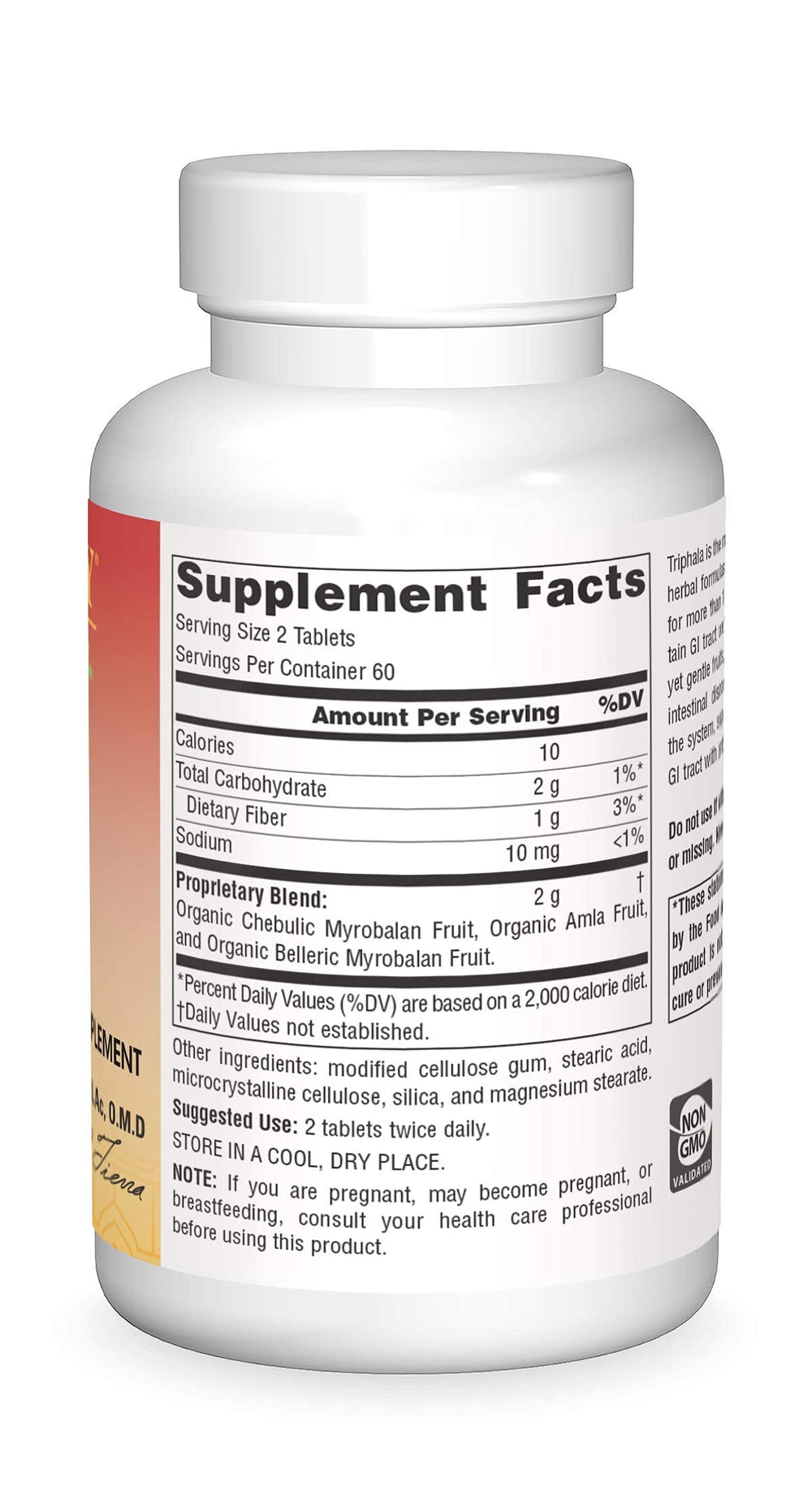 Close-up of Triphala 1000mg tablets