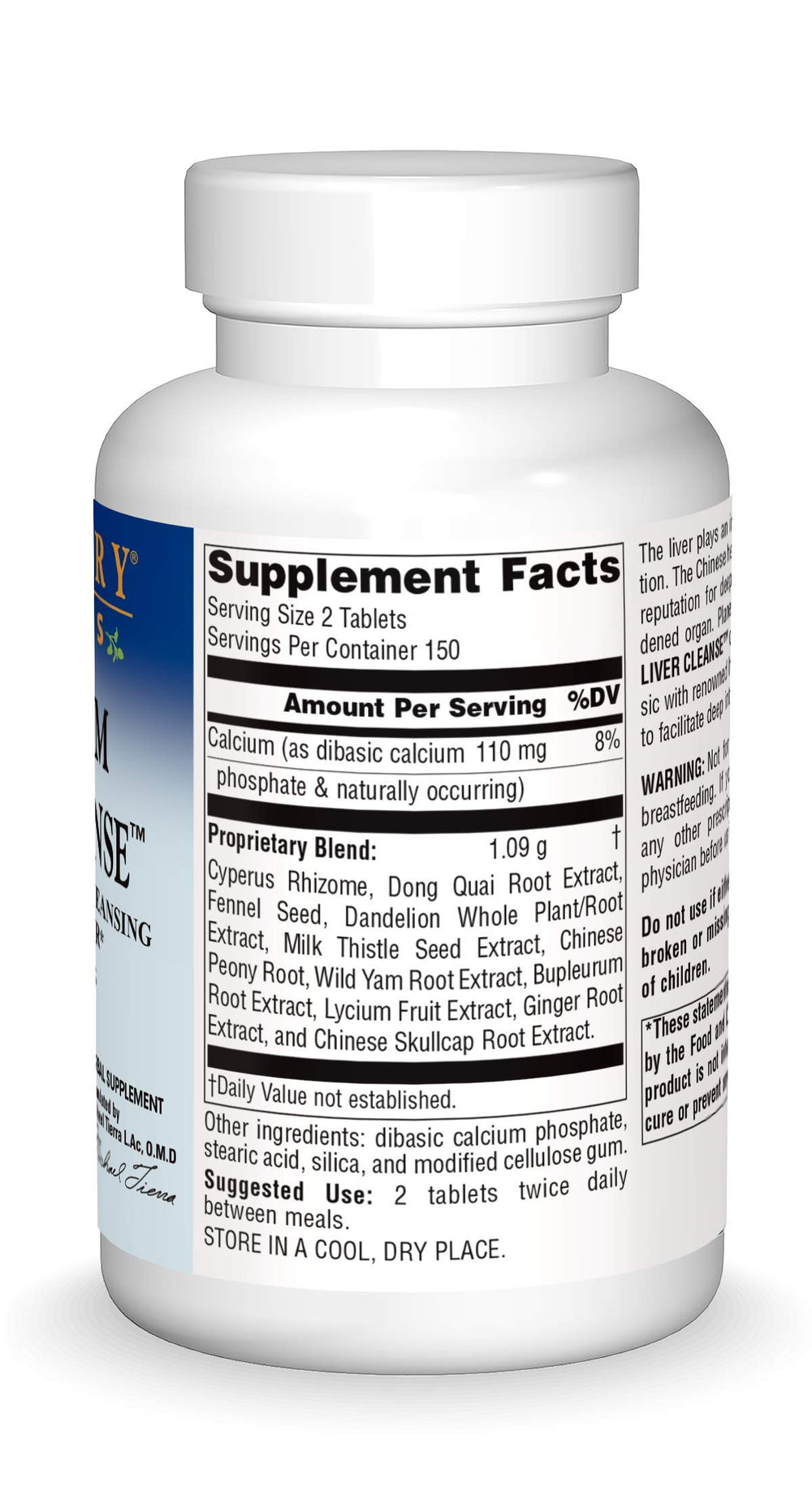 Bupleurum Liver Cleanse tablets shown with bottle