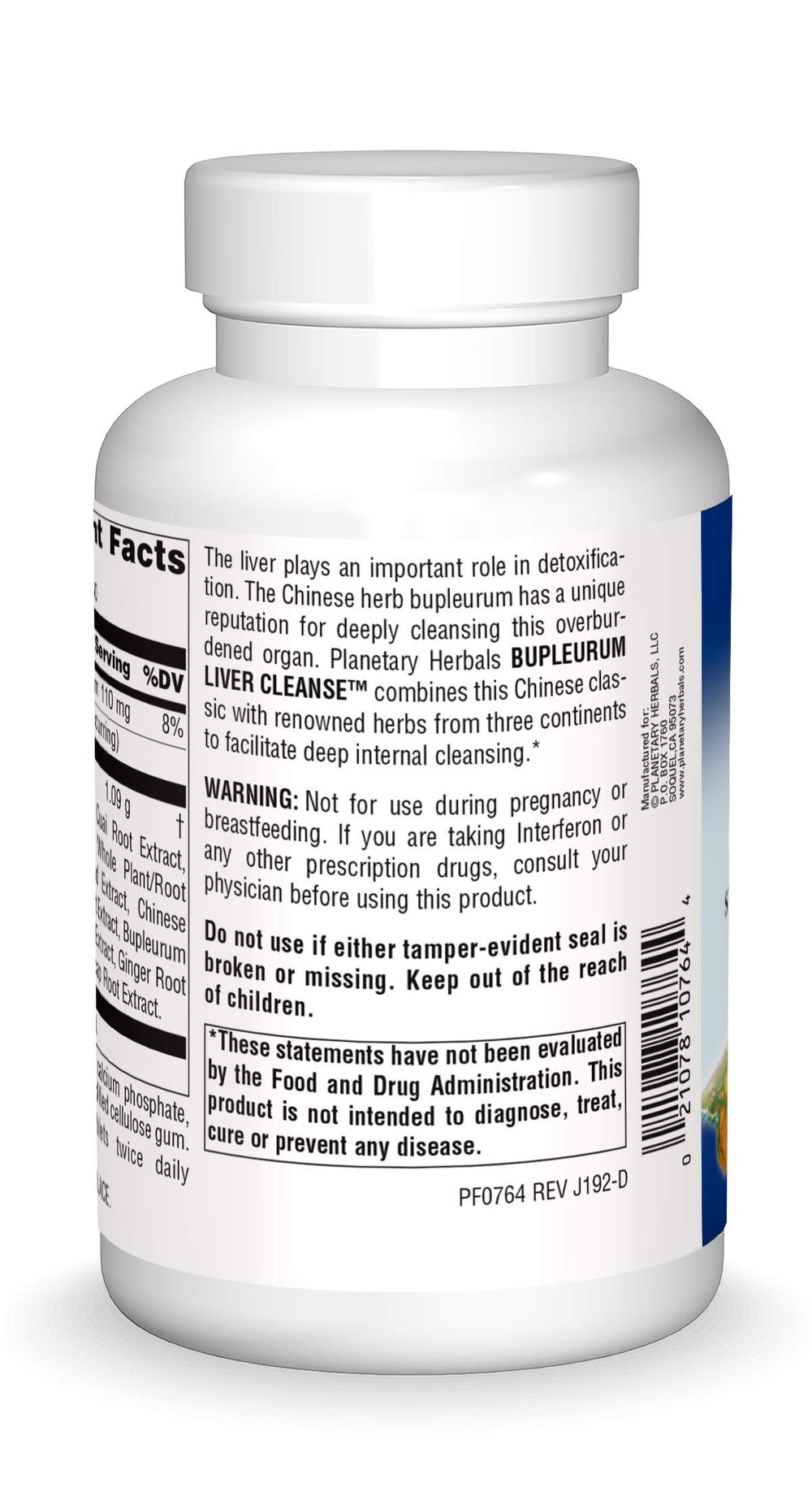 Planetary Herbals Bupleurum Liver Cleanse bottle on white background