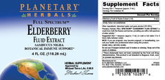 Berry concentrates used in Planetary Herbals Elderberry Fluid Extract